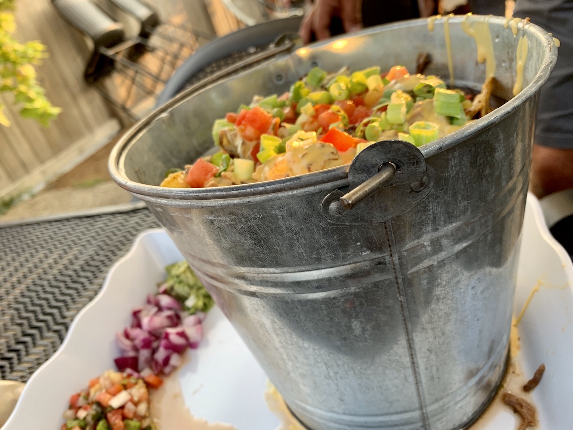 Signature dishes The eyepopping trash can nachos and loaded mac