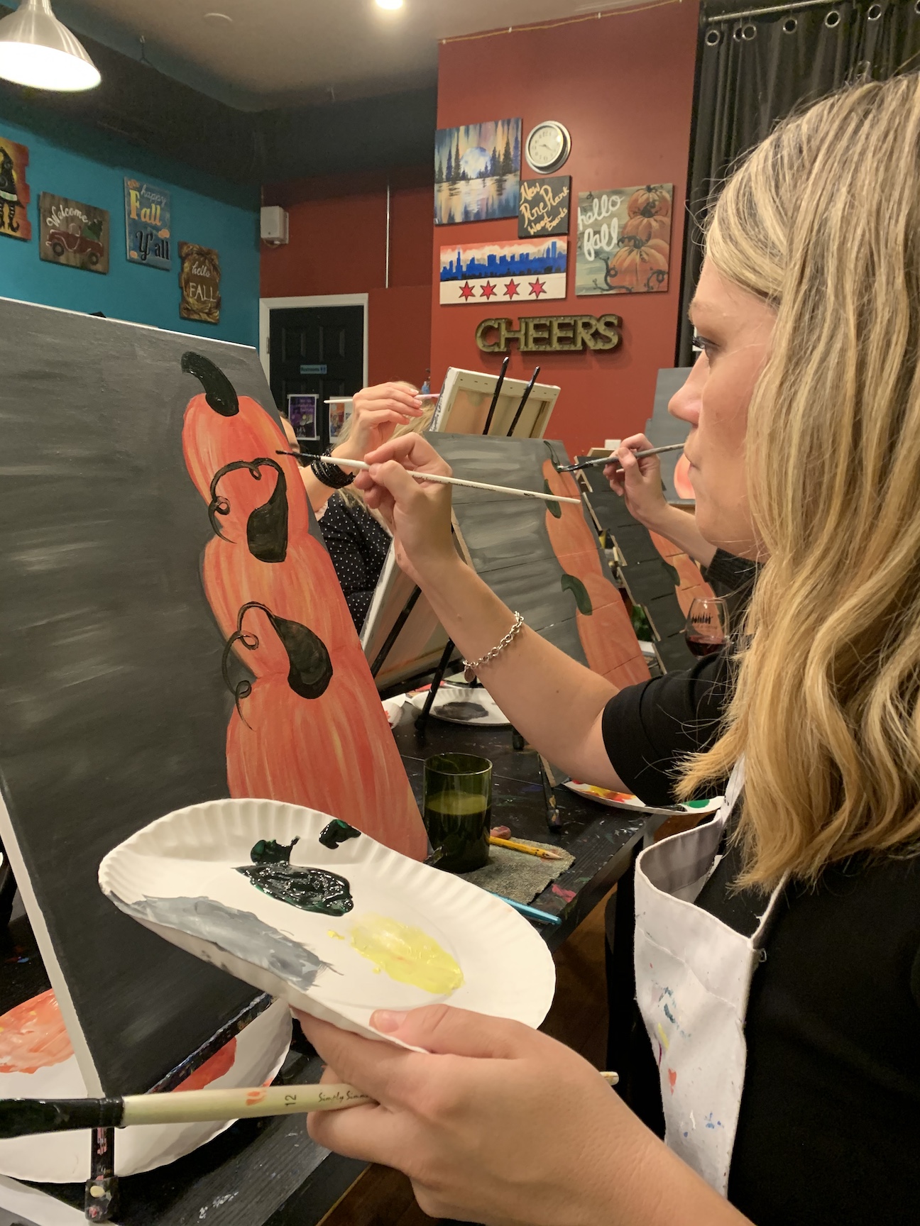 A night out at Bottle & Bottega Bring out your inner Van Gogh, sip